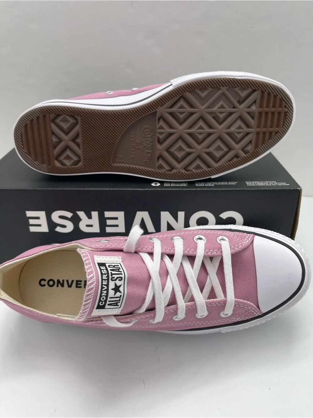 Converse A12960F CTAS LIFT OX CLIFFSIDE ROSE/WHITE/BLACK Platform Sneakers